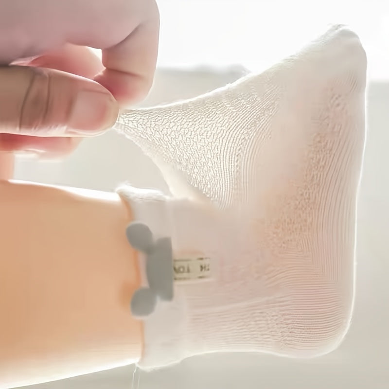 BREATHABLE COTTON BABY GIRL SOCKS