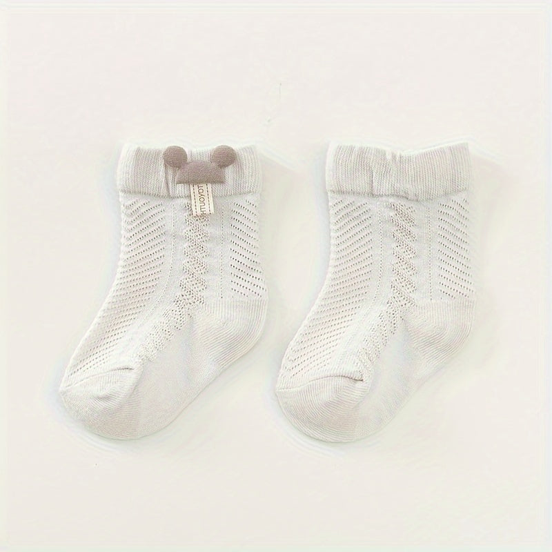 BREATHABLE COTTON BABY GIRL SOCKS