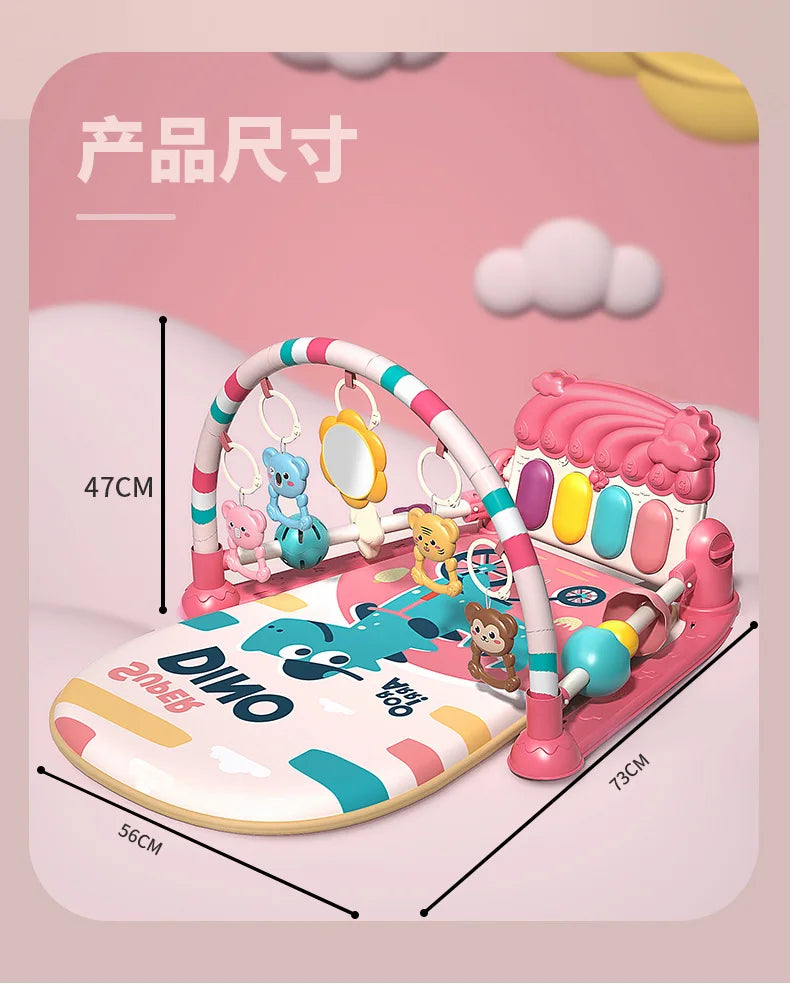 New Baby Activity Gym Music Rack Play Mat Kid Rug Puzzle Carpet Piano Keyboard Infant Playmat Crawling Game Pad Baby Toy Gift