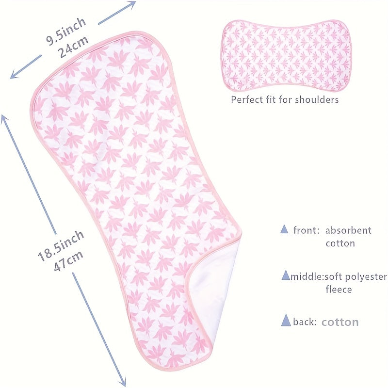4-PIECES ULTRA-SOFT COTTON BURPING BIBS