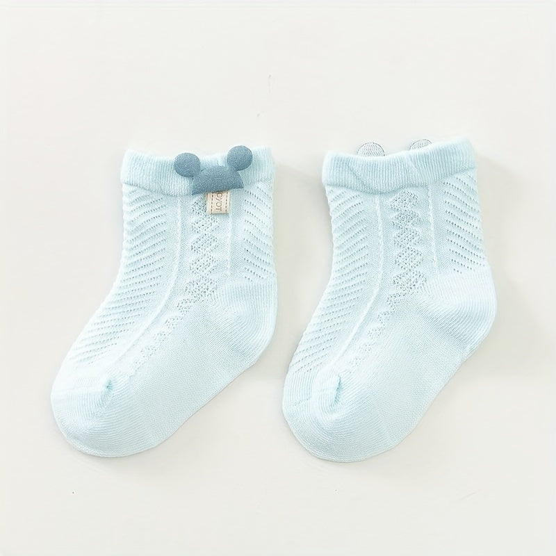 BREATHABLE COTTON BABY GIRL SOCKS
