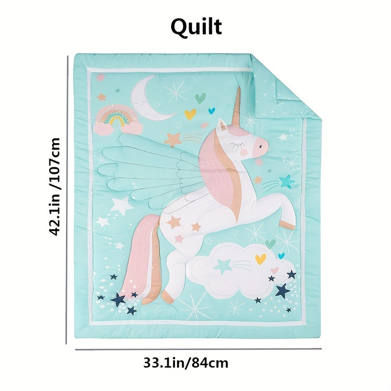 4 PIECES BABY BEDDING