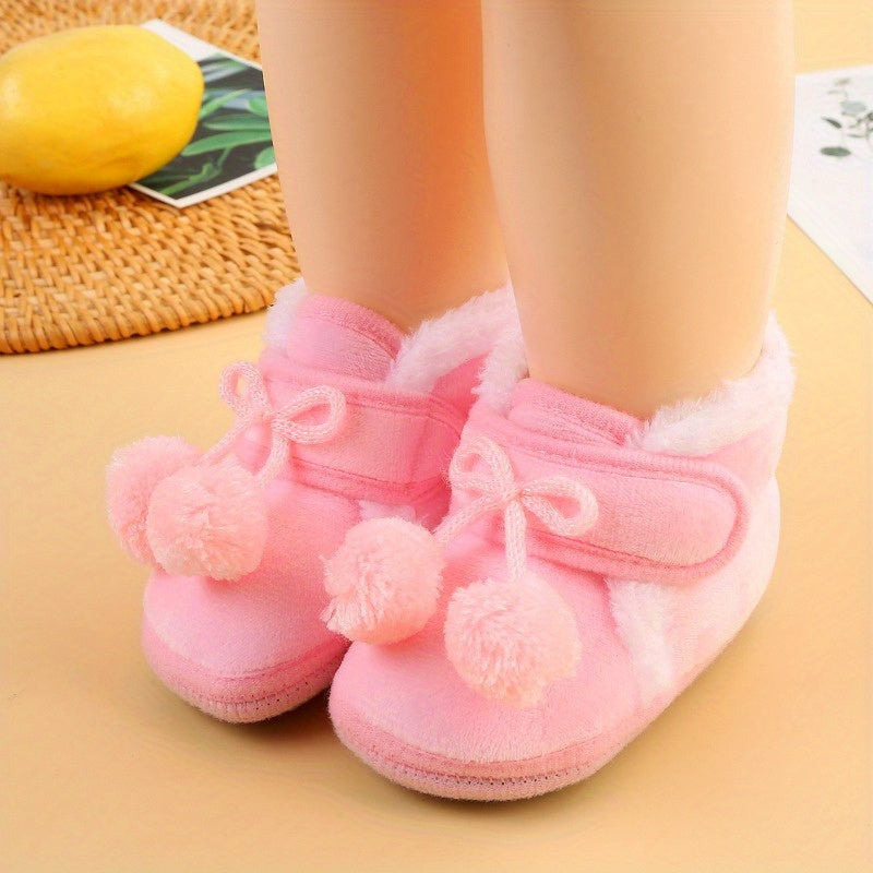 Cozy & Cute Baby Girl Booties - Soft, Anti-Slip Sock Shoes for Newborns & Toddlers - Perfect for First Steps & Crib Crawling