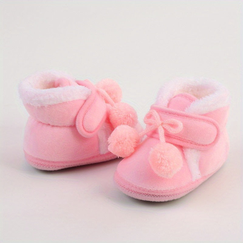 Cozy & Cute Baby Girl Booties - Soft, Anti-Slip Sock Shoes for Newborns & Toddlers - Perfect for First Steps & Crib Crawling