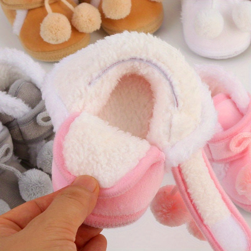 Cozy & Cute Baby Girl Booties - Soft, Anti-Slip Sock Shoes for Newborns & Toddlers - Perfect for First Steps & Crib Crawling