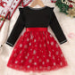 CHRISTMAS Print Dress -