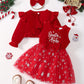 2pcs Baby Girl's Christmas. Merry Christmas Mom