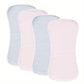 4-PIECES ULTRA-SOFT COTTON BURPING BIBS