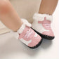 Baby Boys Girls Kawaii & Cute Warm Plush Booties, Comfortable B