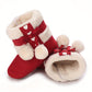 Cute Comfortable Boots For Baby Girls, Soft Warm Plus Fleece Boots For Indoor Walking, Autumn And Winter