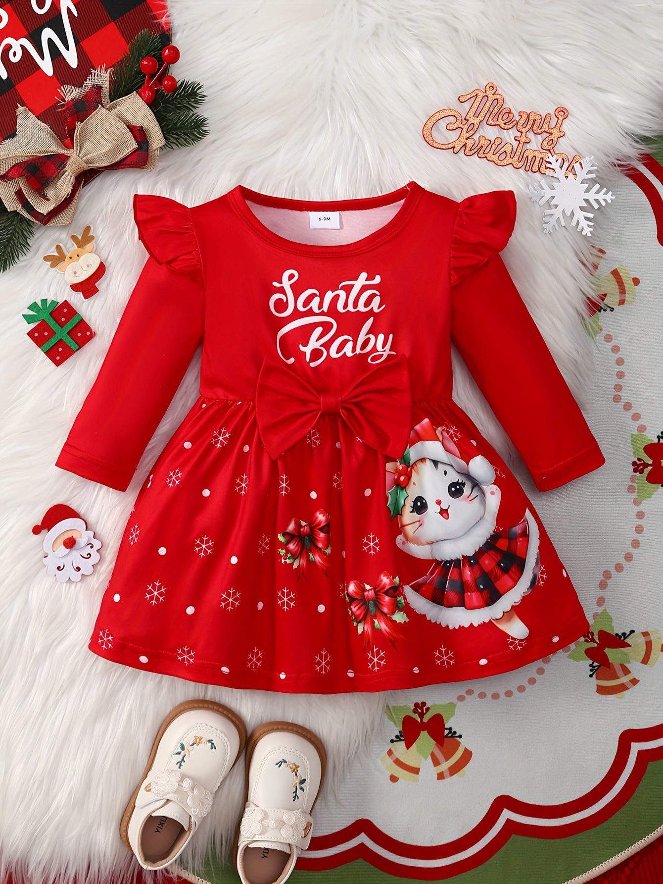 Dress Christmas Baby Girl's