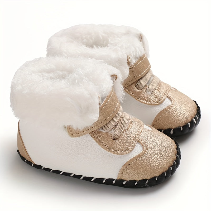 Baby Boys Girls Kawaii & Cute Warm Plush Booties, Comfortable B