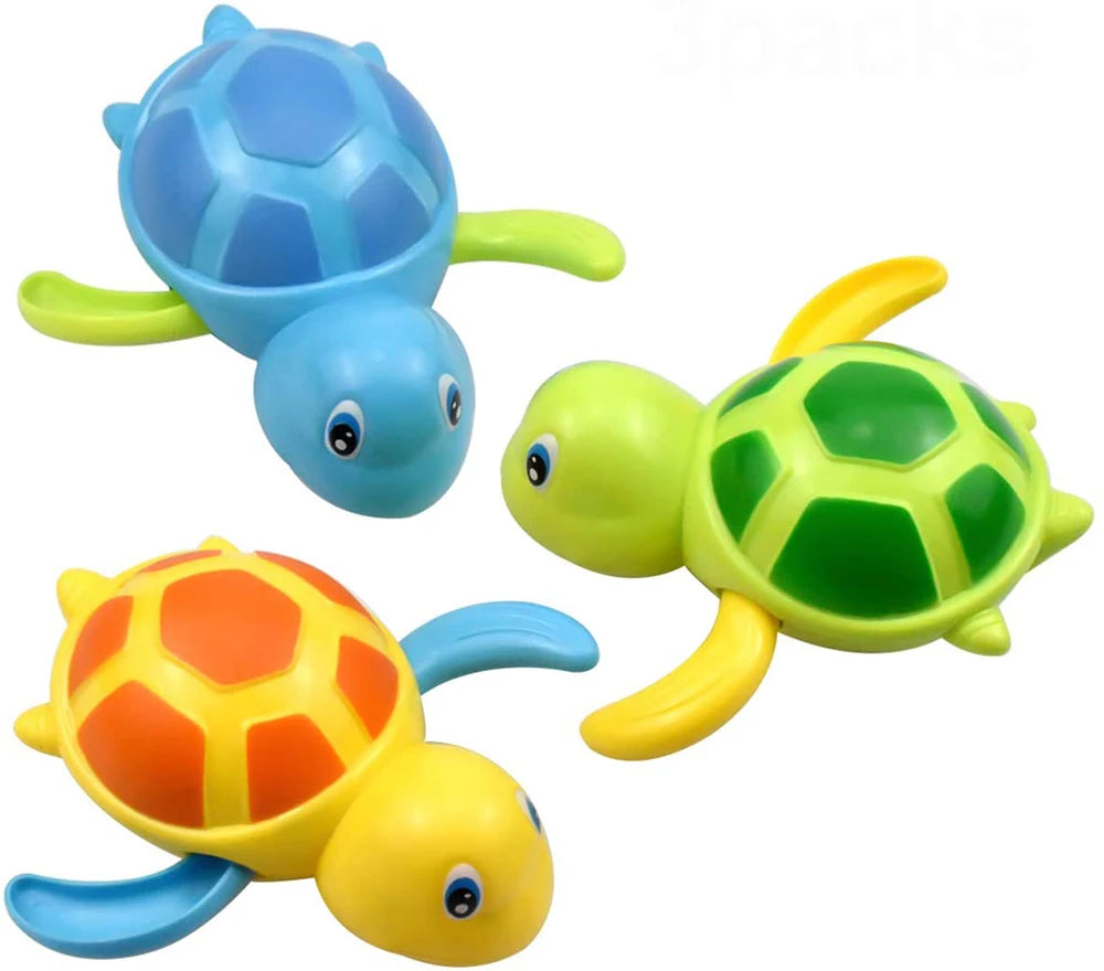 Baby Bath Toys, Clockwork Turtle For Toddlers Boys Girls, Wind Up Bath Toy, Water Toys Swimming Turtle, Random delivery