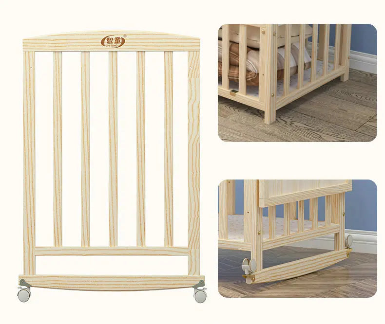 BIG BED SOLID WOOD FOR BABY