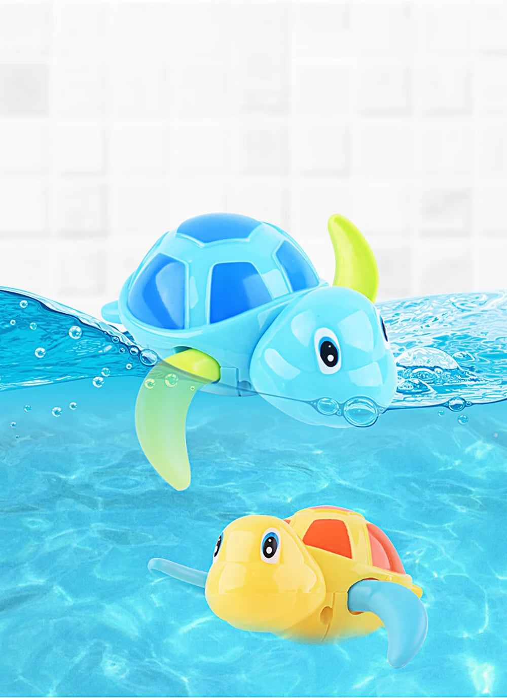 Baby Bath Toys, Clockwork Turtle For Toddlers Boys Girls, Wind Up Bath Toy, Water Toys Swimming Turtle, Random delivery