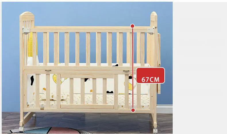 BIG BED SOLID WOOD FOR BABY