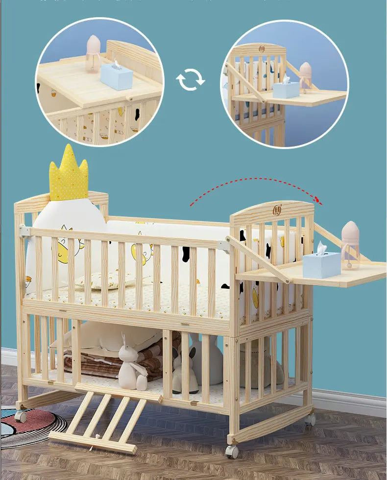 BIG BED SOLID WOOD FOR BABY