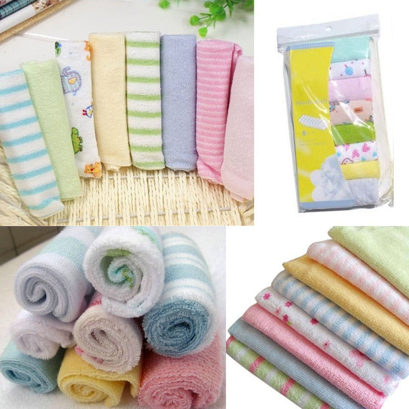 8-PCES BABY WASHCLOTHS