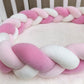 BABY BRAIDED KNOT CRIB  BUMPER