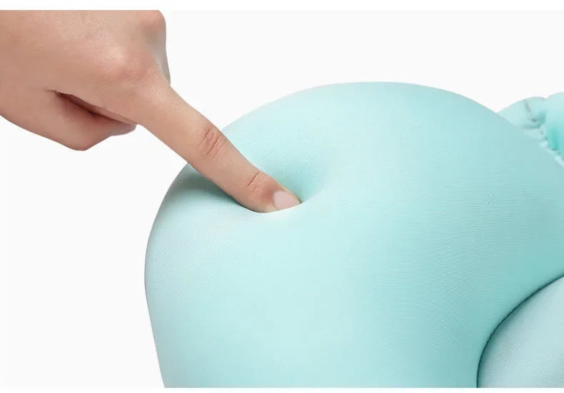 Baby Bath Seat Support Mat Foldable Baby Bath Tub Pad Chair Newborn Bathtub Pillow Infant Anti-Slip Soft Comfort Body Cushion