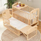 SOLID WOOD BABY BED, MULTIFUNCTIONAL ROCKING BED