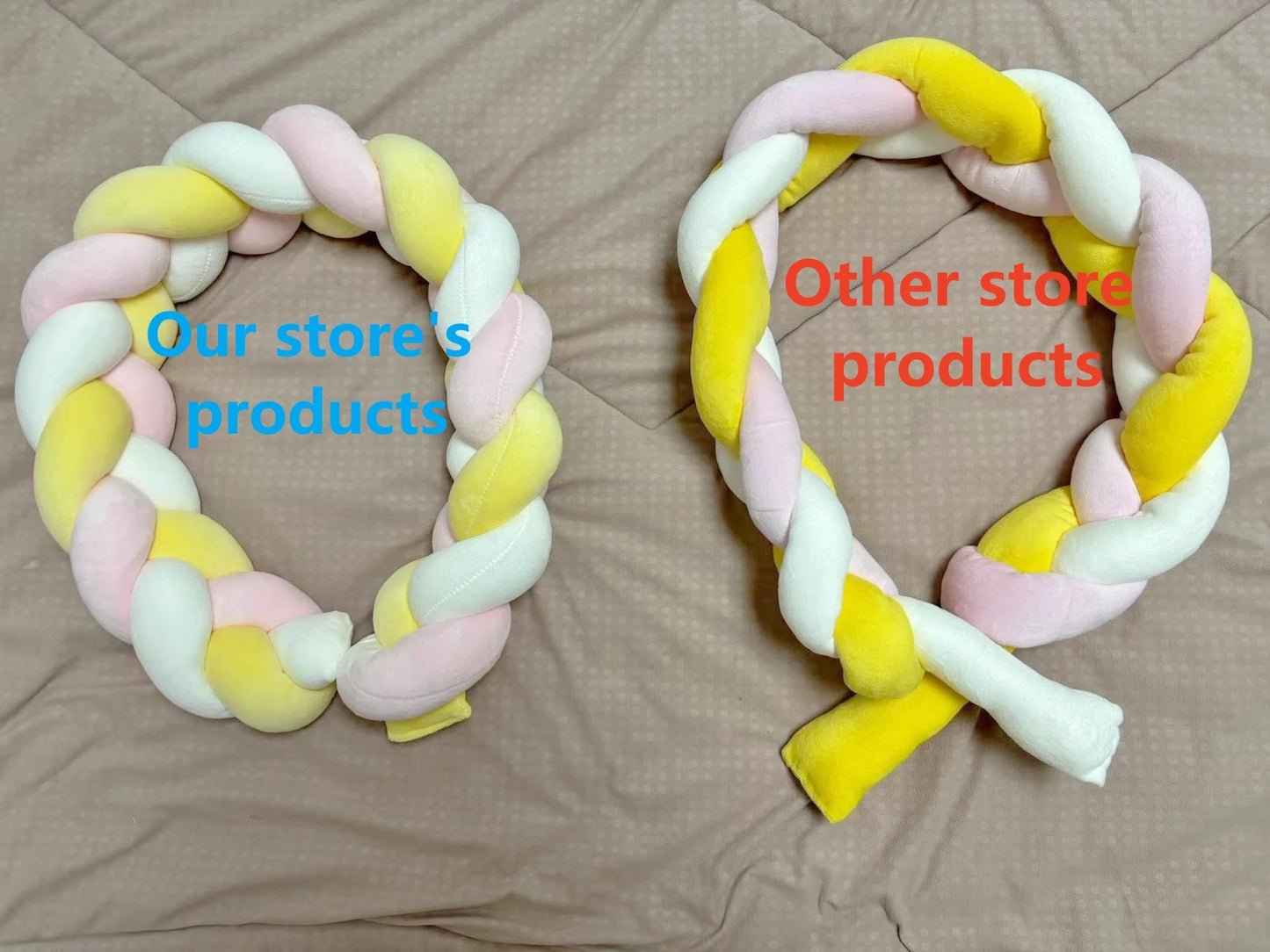 BABY BRAIDED KNOT CRIB  BUMPER