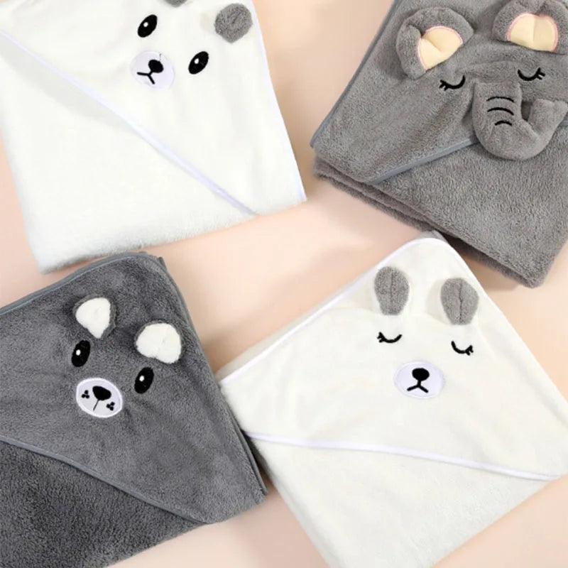 HOODED BABY BATH TOWEL
