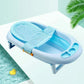 Baby Bath Seat Support Mat Foldable Baby Bath Tub Pad Chair Newborn Bathtub Pillow Infant Anti-Slip Soft Comfort Body Cushion