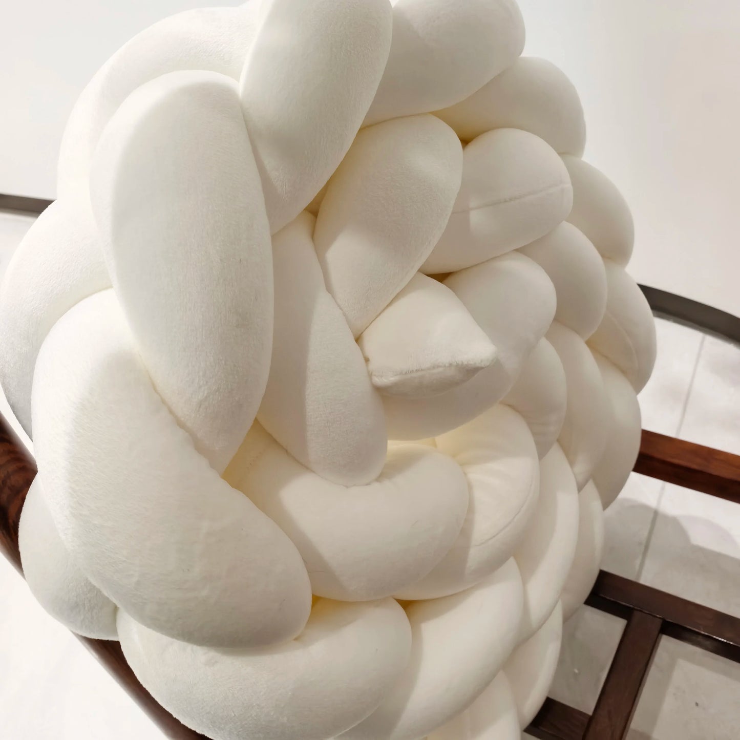 BABY BRAIDED KNOT CRIB  BUMPER
