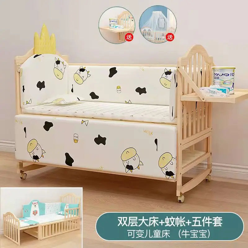 BIG BED SOLID WOOD FOR BABY