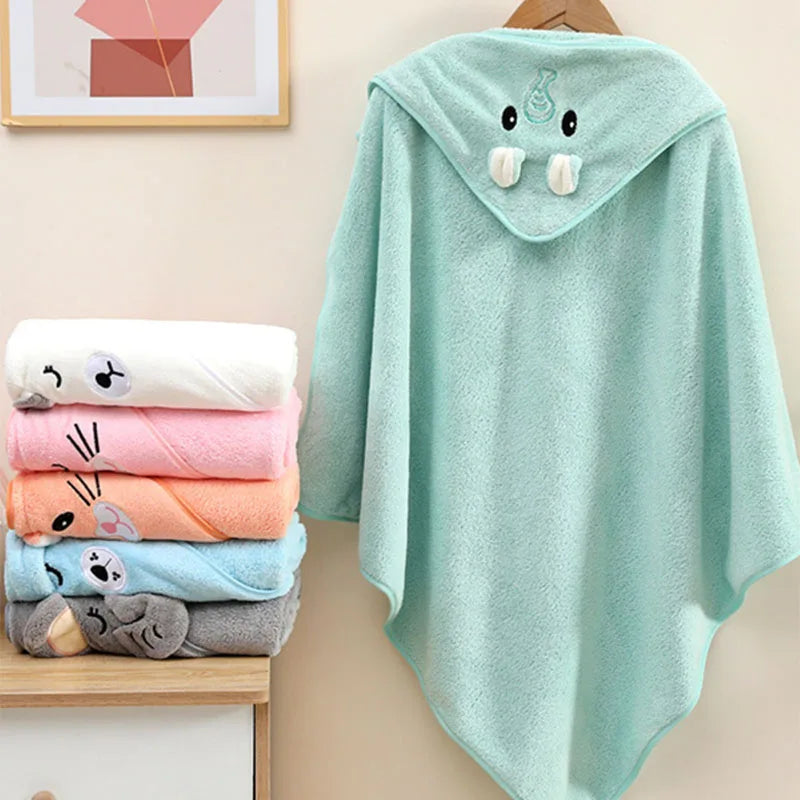 HOODED BABY BATH TOWEL