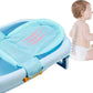 Baby Bath Seat Support Mat Foldable Baby Bath Tub Pad Chair Newborn Bathtub Pillow Infant Anti-Slip Soft Comfort Body Cushion