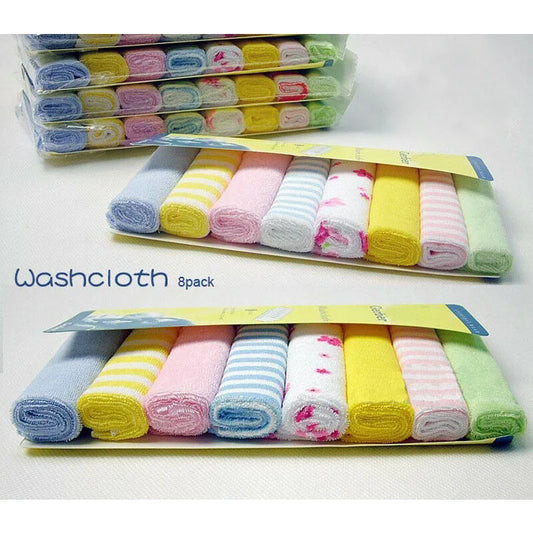 8-PCES BABY WASHCLOTHS
