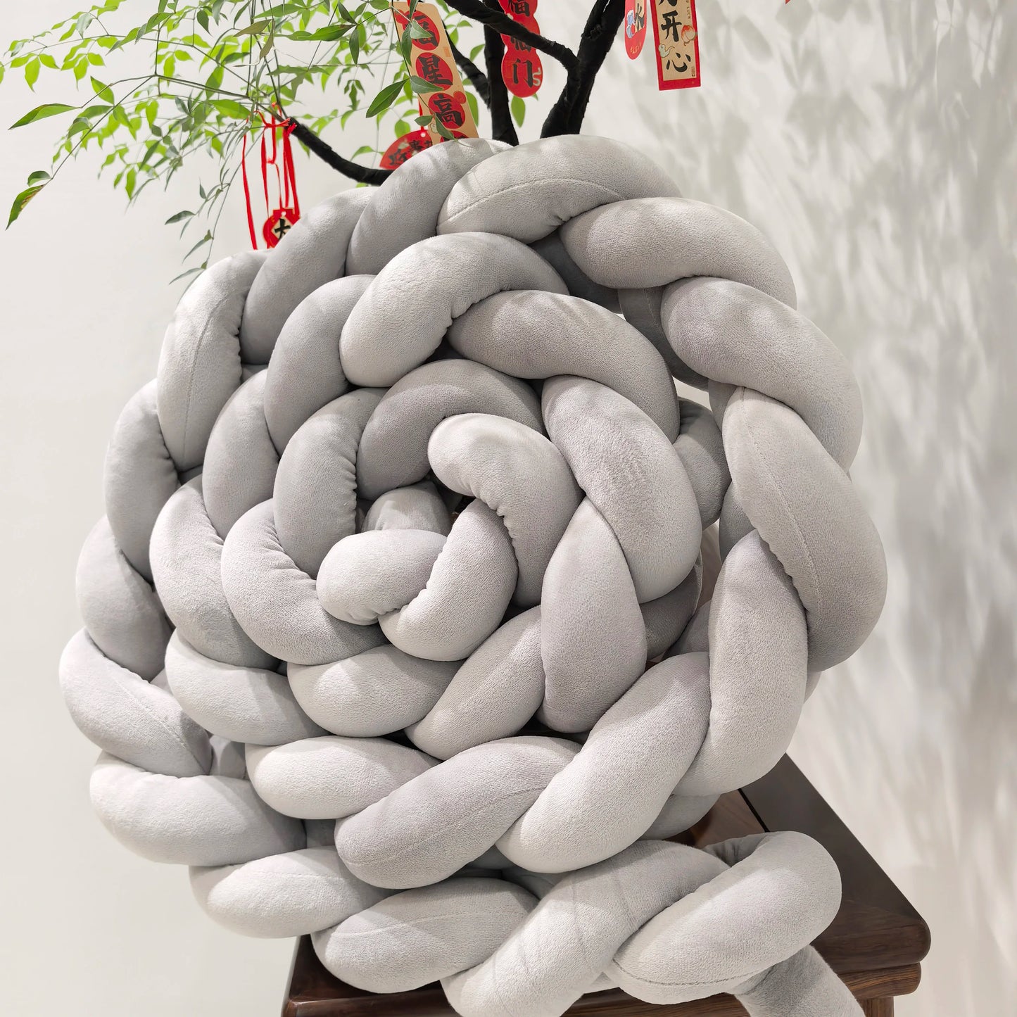 BABY BRAIDED KNOT CRIB  BUMPER