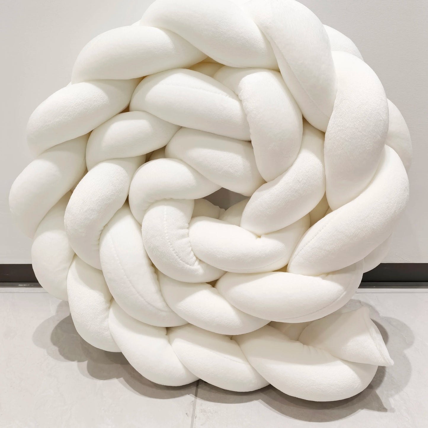 BABY BRAIDED KNOT CRIB  BUMPER