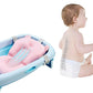 Baby Bath Seat Support Mat Foldable Baby Bath Tub Pad Chair Newborn Bathtub Pillow Infant Anti-Slip Soft Comfort Body Cushion