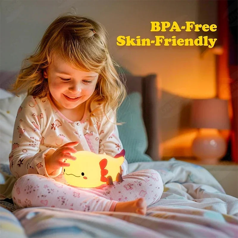THERAPEUTIC  AXOLOTL NIGHT LIGHT for babies and adults