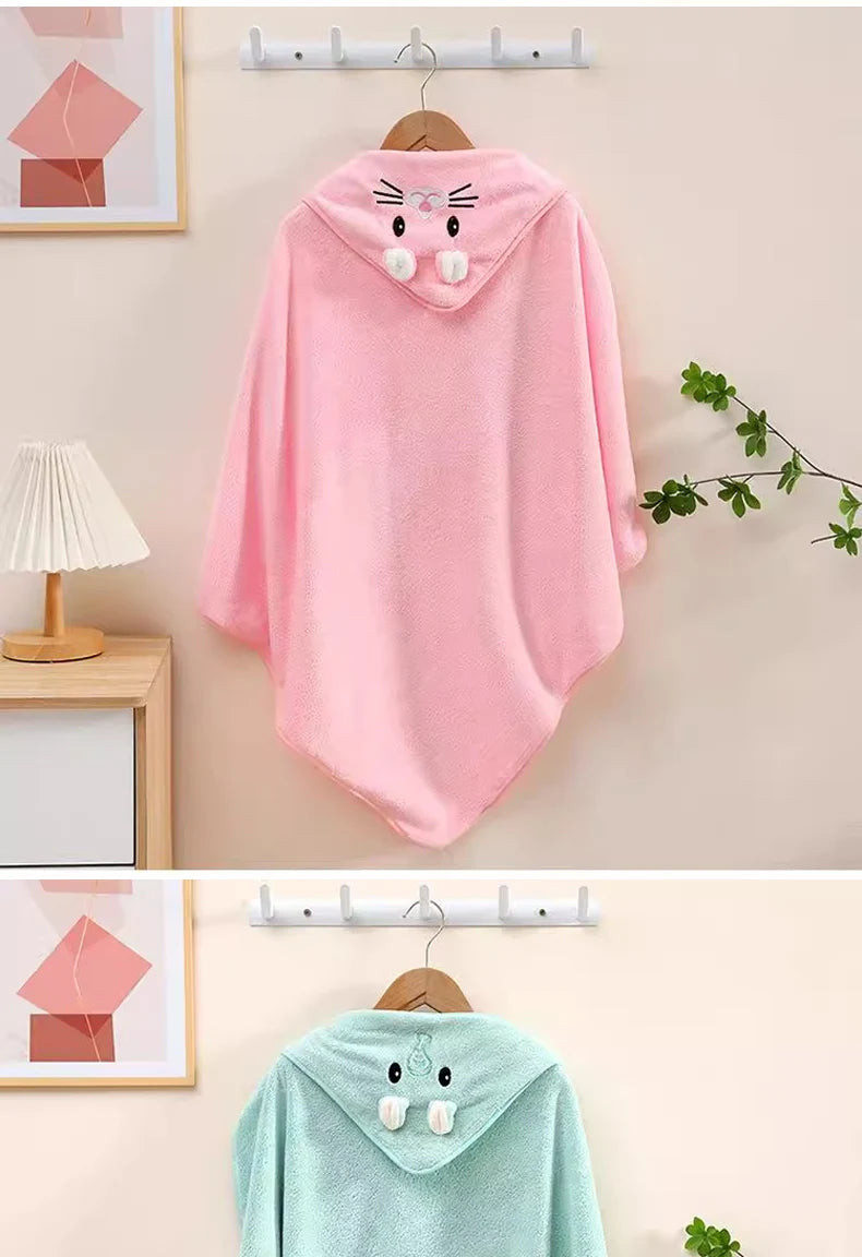 HOODED BABY BATH TOWEL