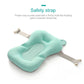 Baby Bath Seat Support Mat Foldable Baby Bath Tub Pad Chair Newborn Bathtub Pillow Infant Anti-Slip Soft Comfort Body Cushion