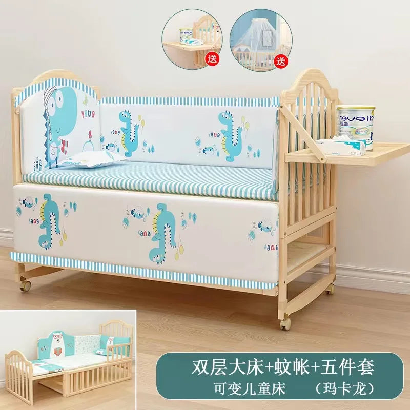 BIG BED SOLID WOOD FOR BABY