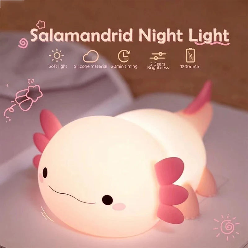 THERAPEUTIC  AXOLOTL NIGHT LIGHT for babies and adults