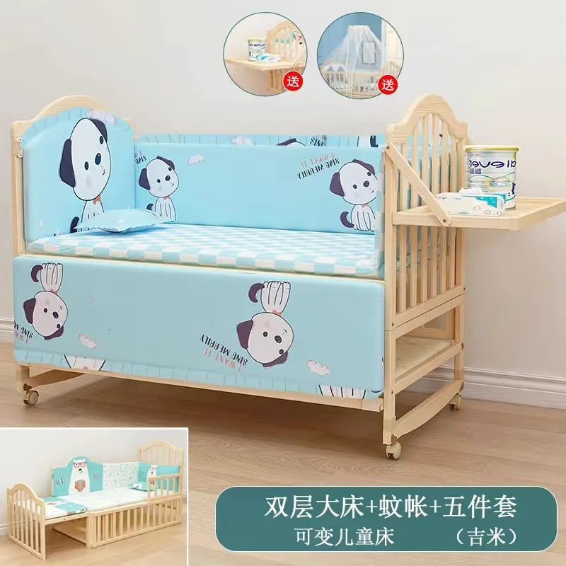 BIG BED SOLID WOOD FOR BABY