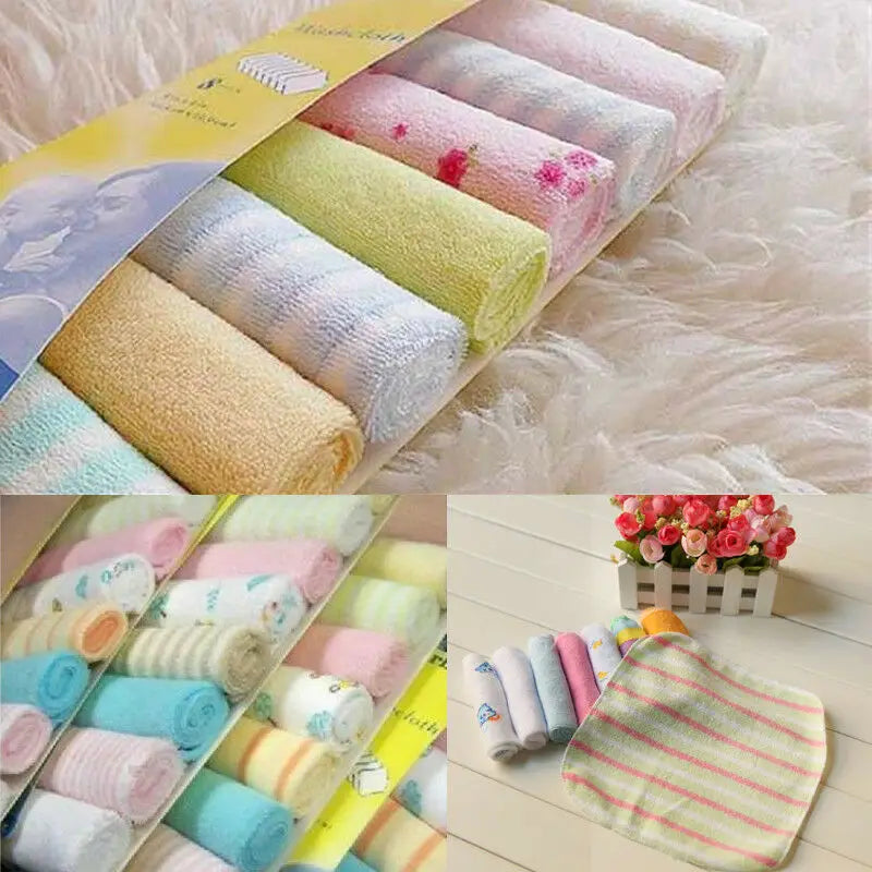 8-PCES BABY WASHCLOTHS