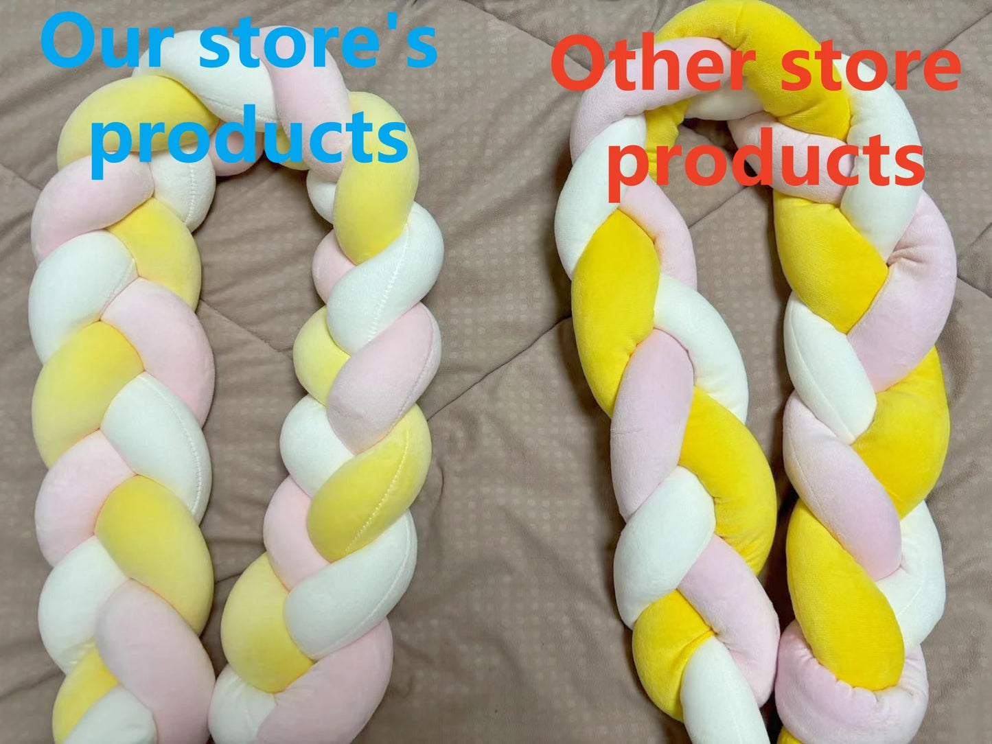 BABY BRAIDED KNOT CRIB  BUMPER