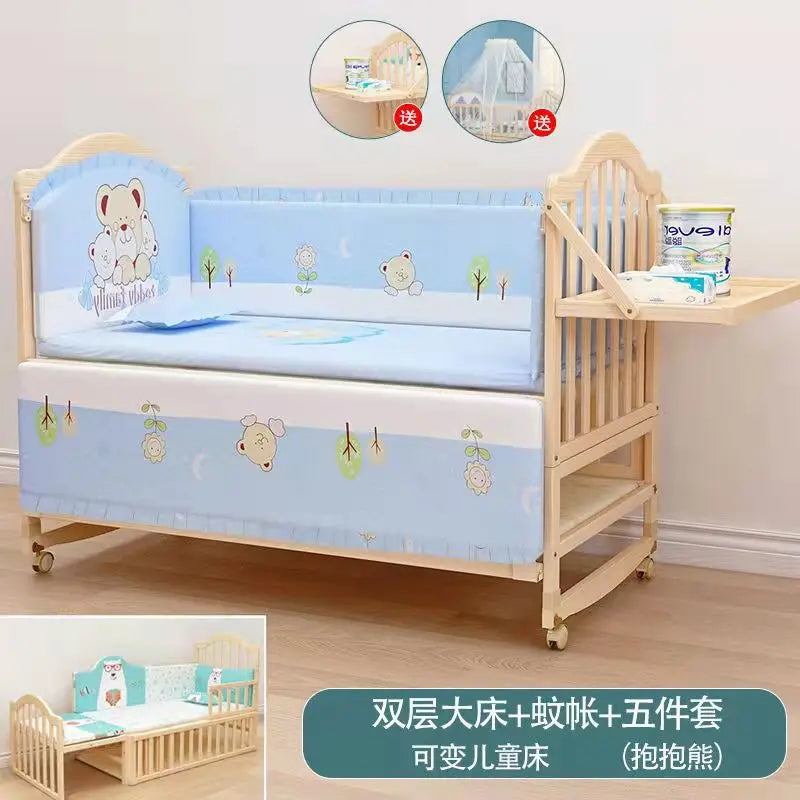 BIG BED SOLID WOOD FOR BABY