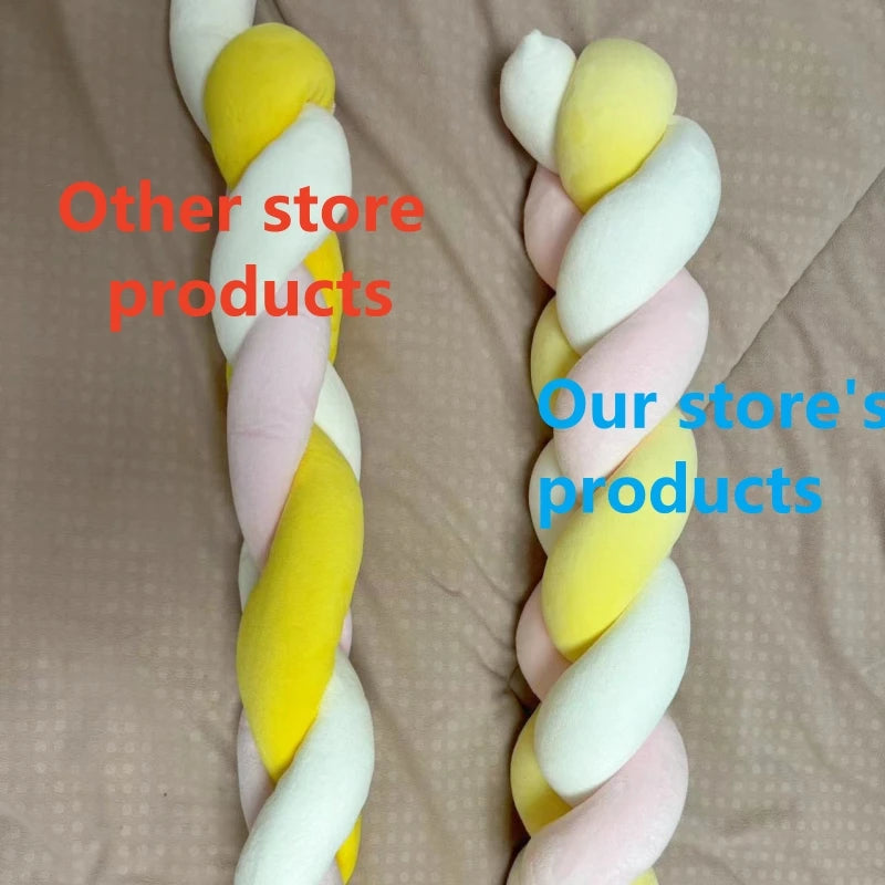 BABY BRAIDED KNOT CRIB  BUMPER