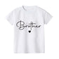 Daddy/Mommy/Sister/Brother/Baby Print Family Matching Outfits Short Sleeve Casual Family Outfit Summer Matching Set Clothing