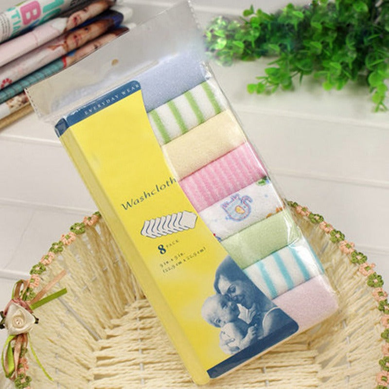 8-PCES BABY WASHCLOTHS