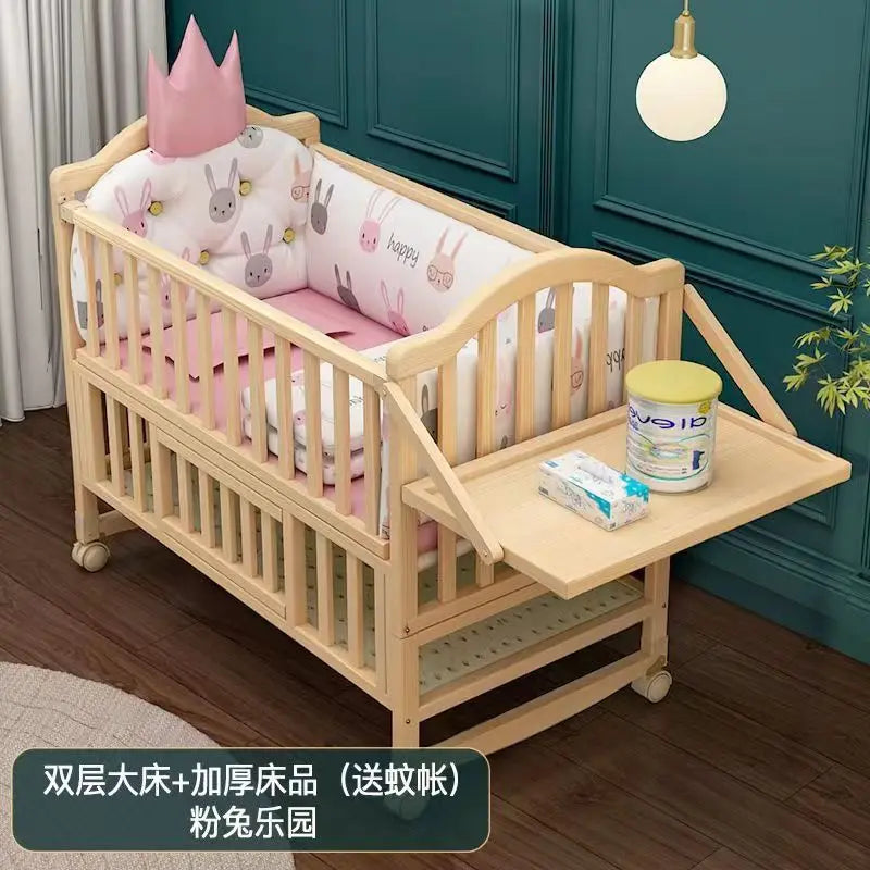 BIG BED SOLID WOOD FOR BABY