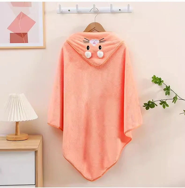 HOODED BABY BATH TOWEL